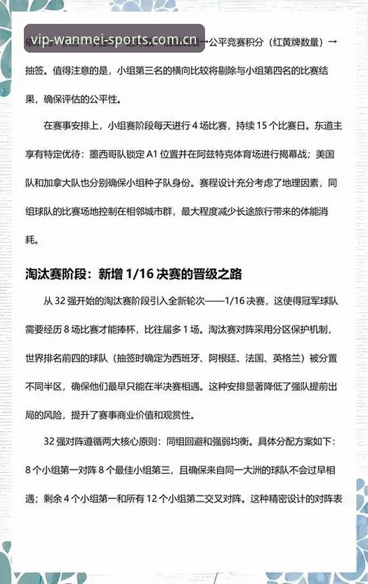 2030世界杯扩军操作教程：从美加墨48队到66队的足球版图变革